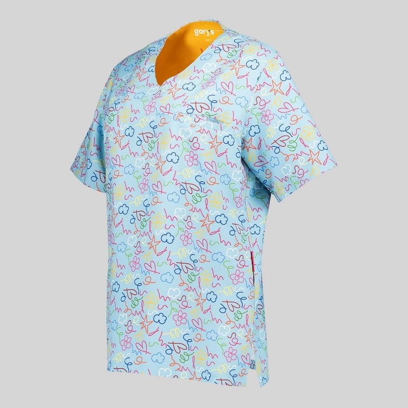 Tunique médicale unisexe motif dessins Agatha Gary's