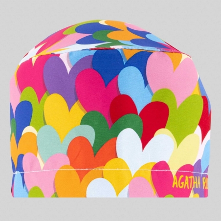 Calot médical motif coeurs multicolor Agatha Gary's