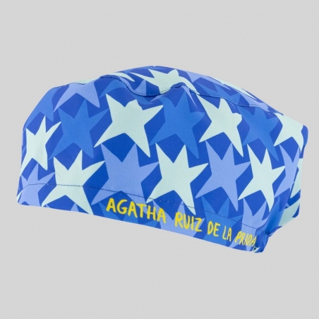 Calot infirmière imprimé étoiles bleu Agatha Gary's