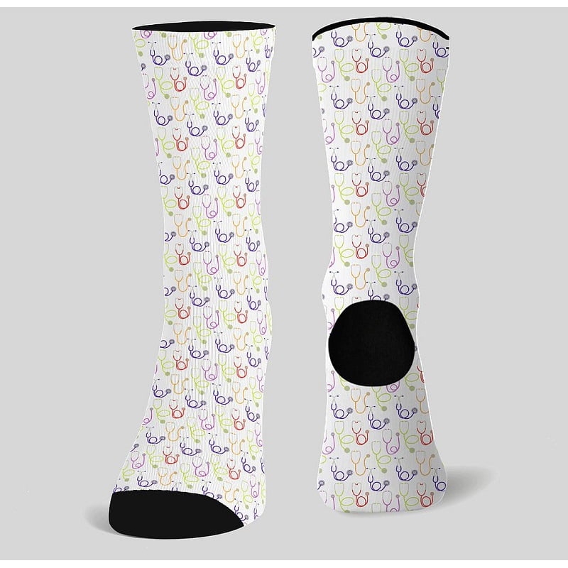 Chaussettes longues imprimé Stéthoscope Multicolor Gary's