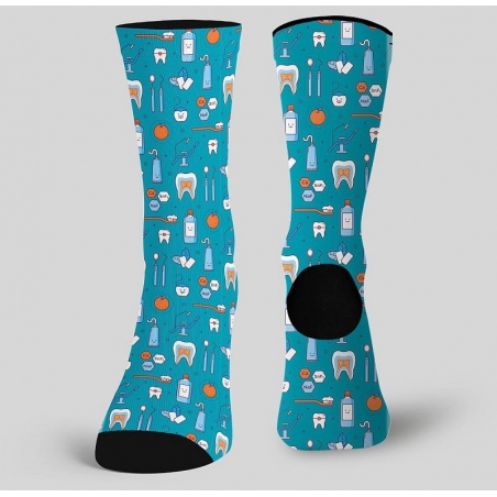 Chaussettes longues imprimé Hygiène Dentaire Gary's