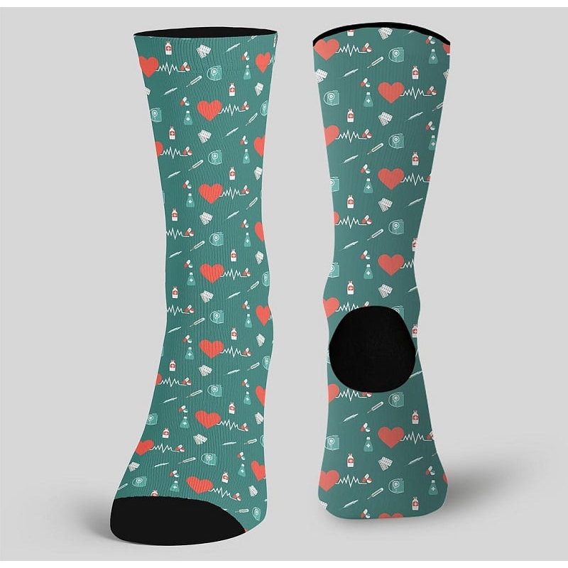 Chaussettes longues imprimé Instrument Médical Gary's
