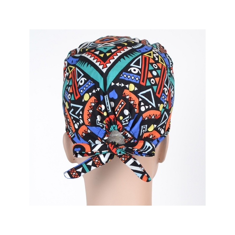 Calot Chirurgien Noir divers motifs colorés
