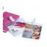 Porte Badge horizontal en PVC avec clip de fixation