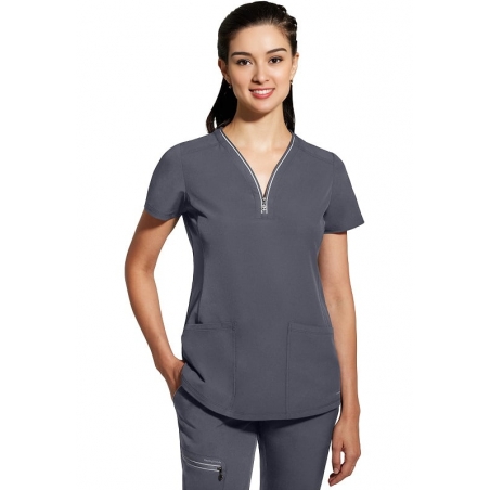 Tunique stretch femme col zippé Sonia Healing Hands