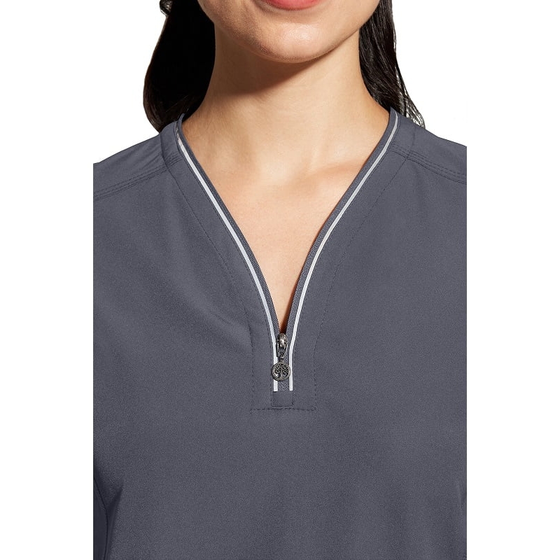 Tunique stretch femme col zippé Sonia Healing Hands