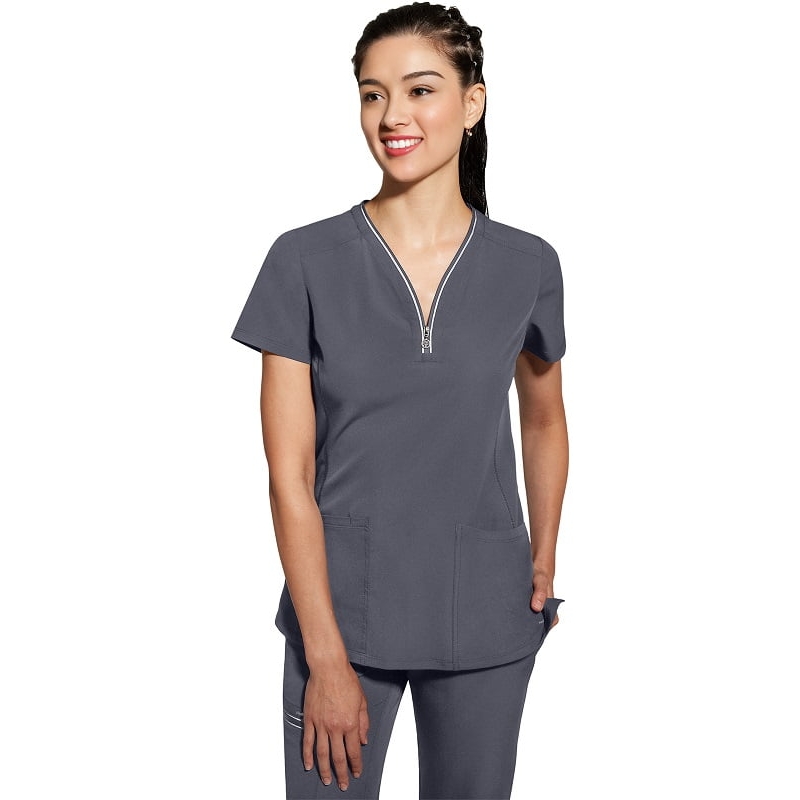 Tunique stretch femme col zippé Sonia Healing Hands