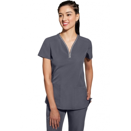 Tunique stretch femme col zippé Sonia Healing Hands