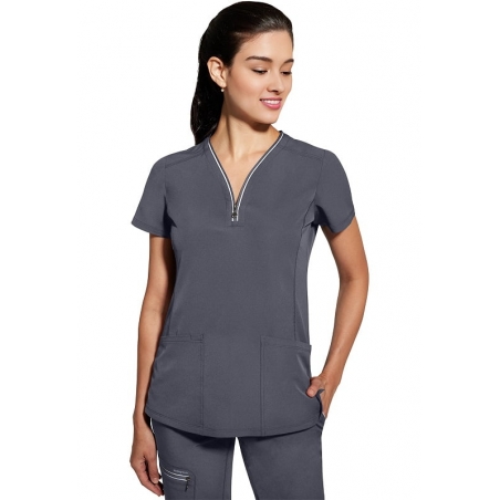 Tunique stretch femme col zippé Sonia Healing Hands