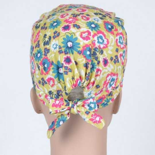 Calot Chirurgical Réglable Tadipri - 2 Pièces Avec Boutons Pour Masque - Confortable Et Respirant
