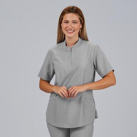 Blouse femme zippée au col microfibre 360 Mara Gary's