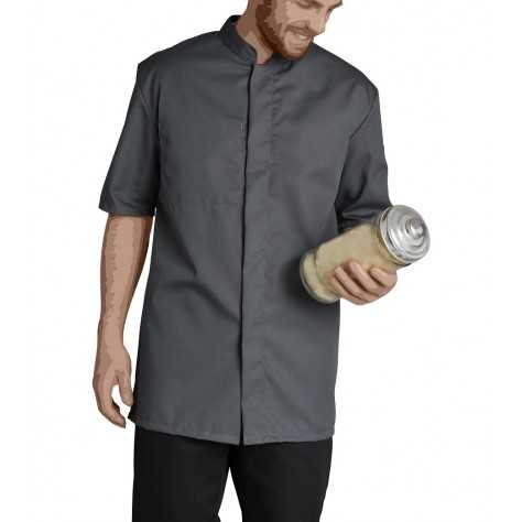 Blouse Médicale Homme pour Pharmacien Gris Anthracite