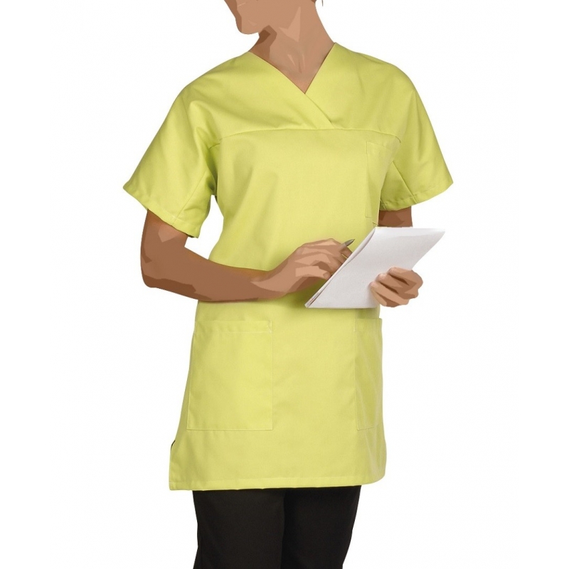 Tunique Medicale Femme Col V Françoise Vert Pistache
