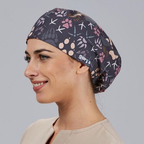 Calot professionnel élastiqué motifs pattes animaux Gary's