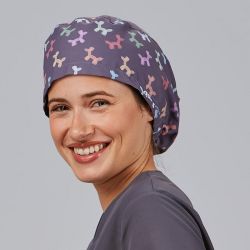 Calot de pédiatre élastiqué motif ballons animaux Gary's