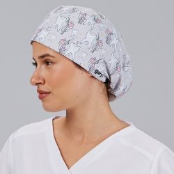 Calot médical élastiqué imprimés souris dentiste Gary's