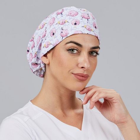 Calot dentiste élastiqué motifs cerveaux Gary's