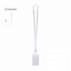 Porte carte vertical extensible avec lanière
