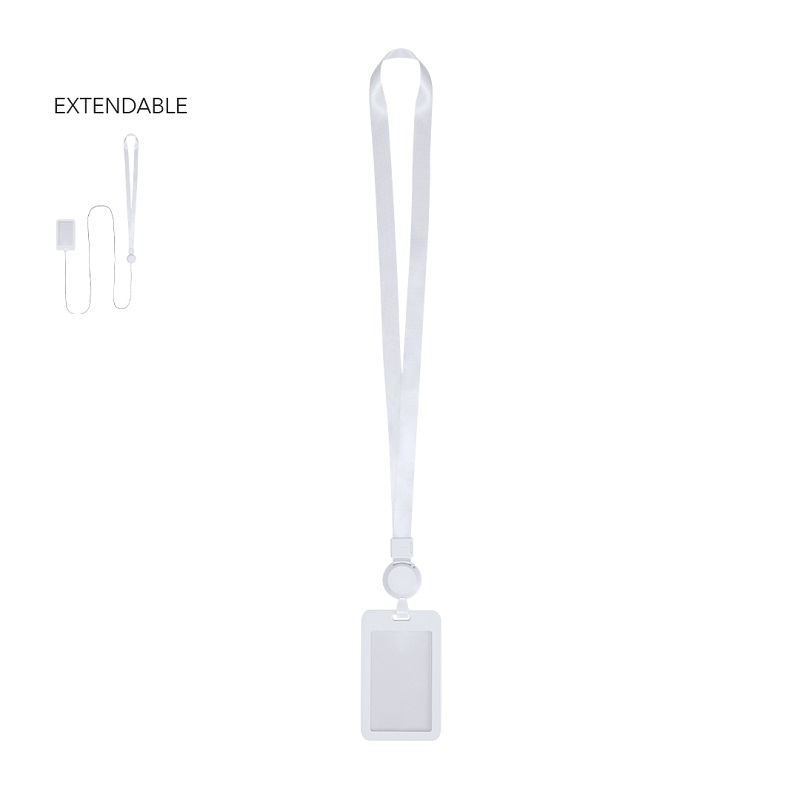 Porte carte vertical extensible avec lanière