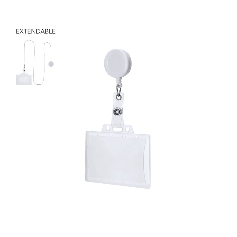 Porte carte horizontal à cliper extensible