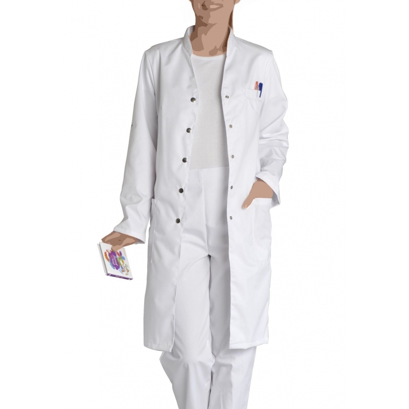 Blouse Femme Medicale Manche Longue Sarah Blanc