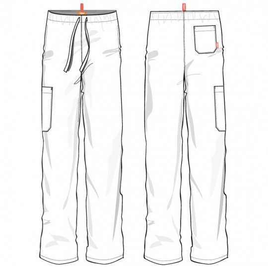 Pantalon Unisexe Bleu Royal Orange G3702