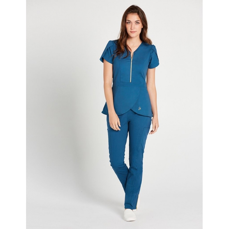 Pantalon Jaanuu "Moto Pant" Bleu Caraibe