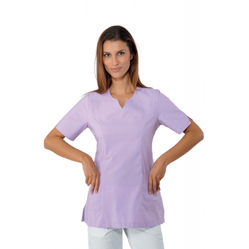 Tunique Médicale Femme Col Goutte d'eau Tiffany Lilas