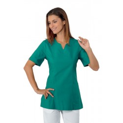 Tunique Médicale Femme Col Goutte d'eau Tiffany Vert