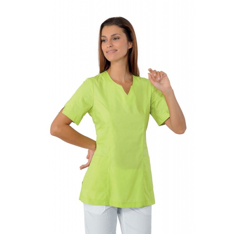Tunique Médicale Femme Col Goutte d'eau Tiffany Vert Anis