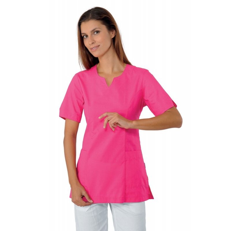 Tunique Médicale Femme Col Goutte d'eau Tiffany Fuchsia