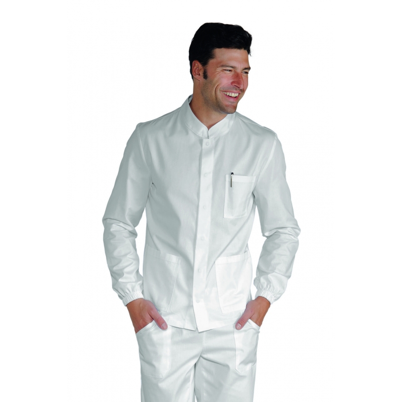 Blouse Médicale manches longues June Homme Blanc