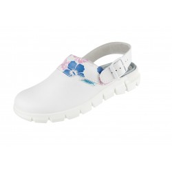 Sabot blanc imprimés Abeba