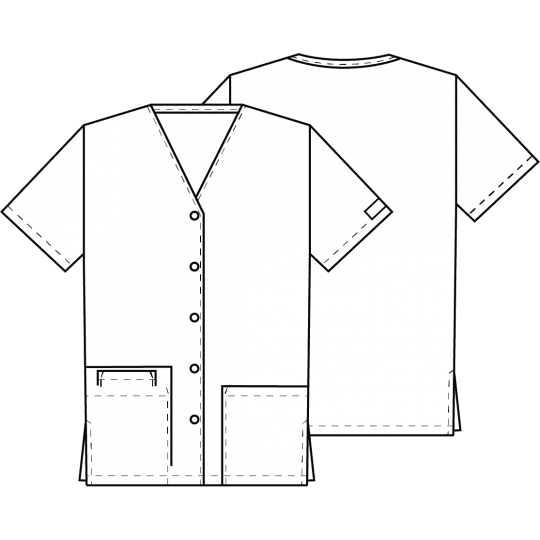 Blouse Médicale Pression Femme Cherokee 4770 blanc