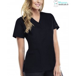 Blouse Médicale Pression Femme Cherokee 4770 Noir