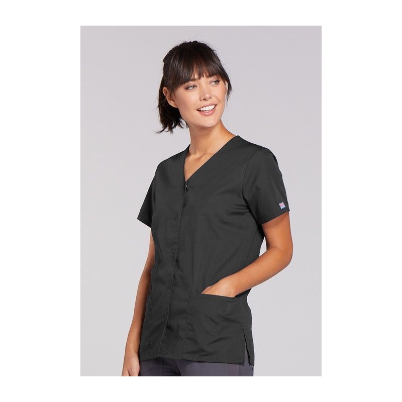Blouse Médicale Pression Femme Cherokee 4770 Gris Anthracite