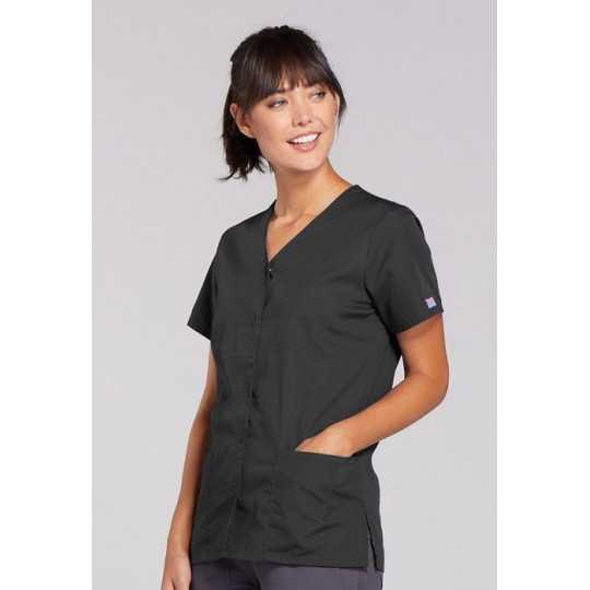 Blouse Médicale Pression Femme Cherokee 4770 Gris Anthracite