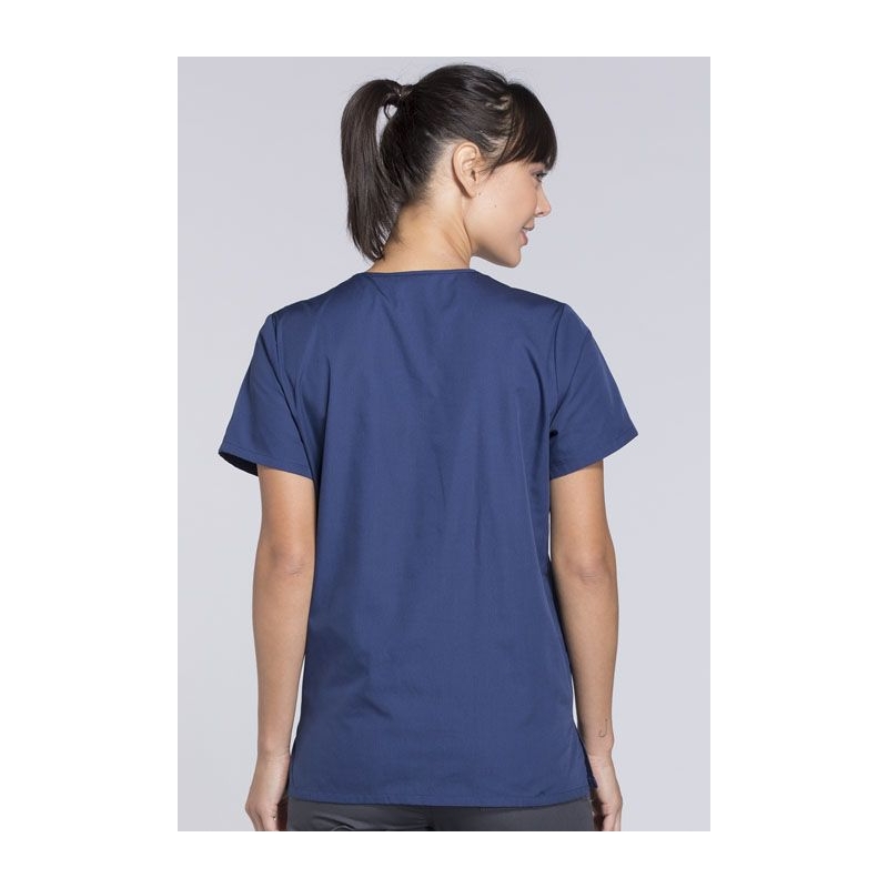 Blouse Médicale Pression Femme Cherokee 4770 Bleu Marine