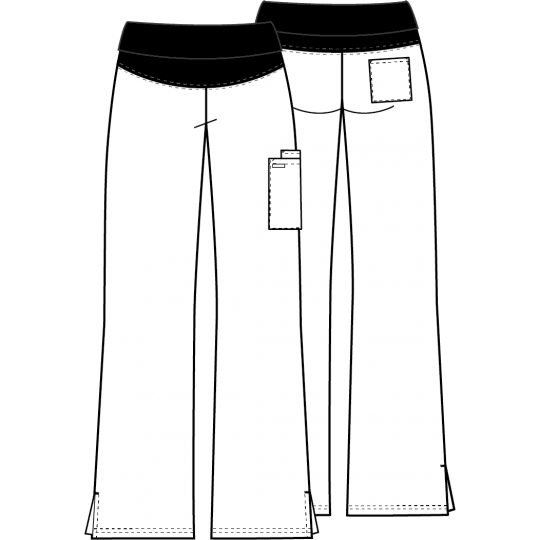 Pantalon médical Cherokee femme enceinte Blanc