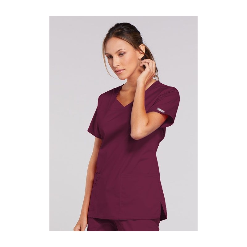 Tunique Medicale Femme Cherokee Bordeaux 4727
