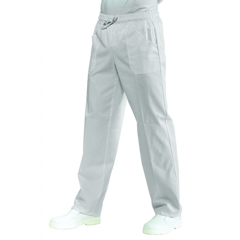 Pantalon unisexe Blanc 100% Coton