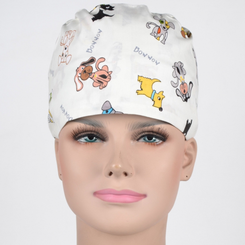 Calot Chirurgie Vétérinaire Blanc avec chiens