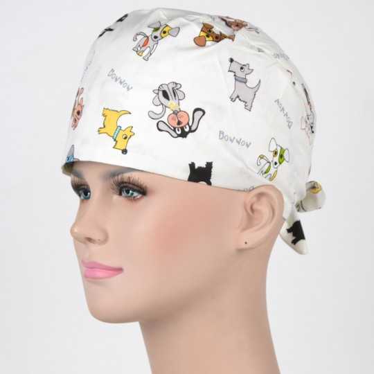 Calot Chirurgie Vétérinaire Blanc avec chiens