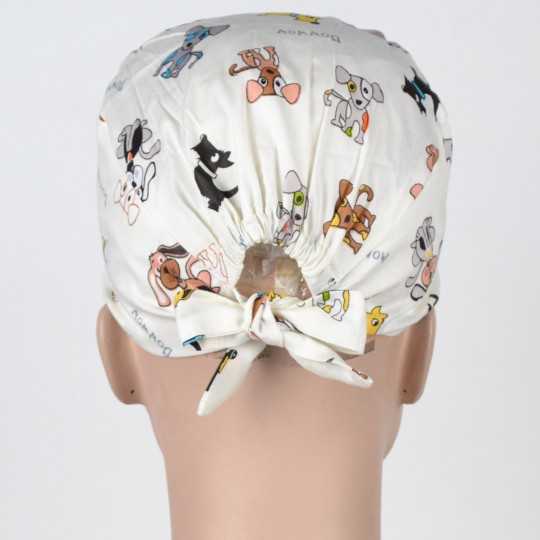 Calot Chirurgie Vétérinaire Blanc avec chiens