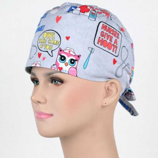 Calot Chirurgien Gris clair infirmière