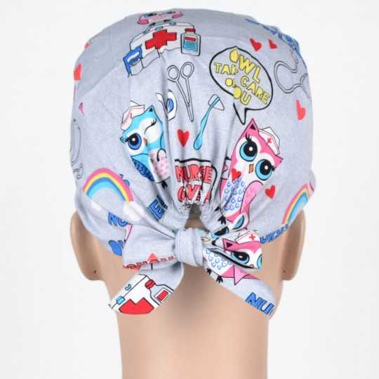 Calot Chirurgien Gris clair infirmière