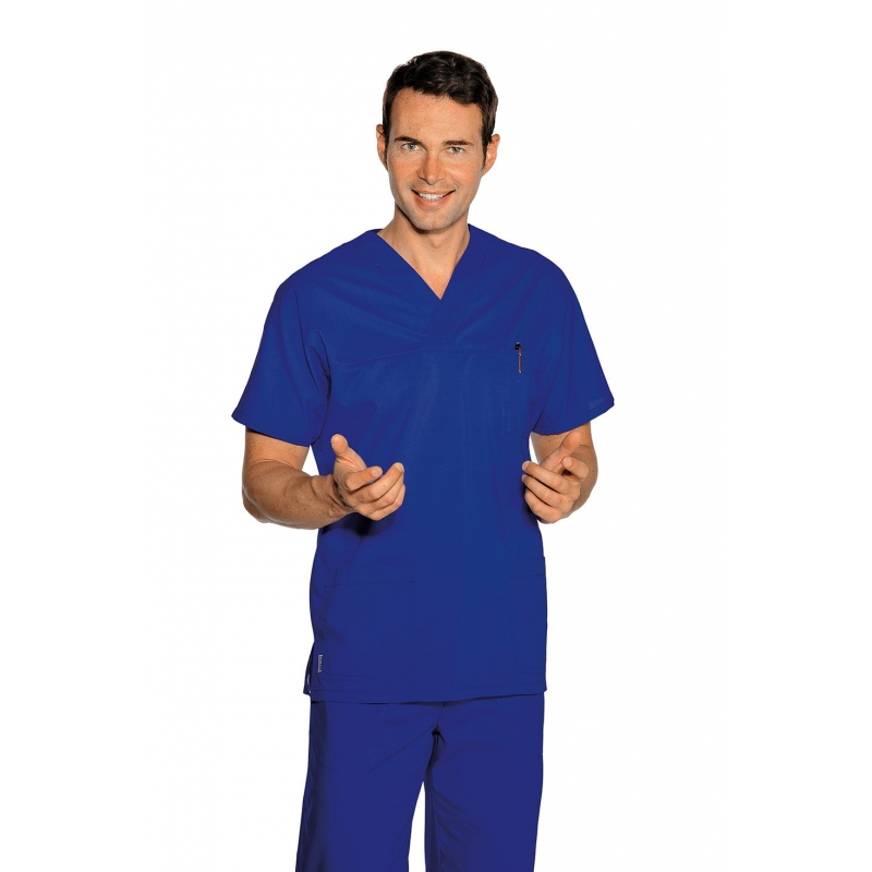 Casaque Médicale Unisexe Col V Bleu galaxy
