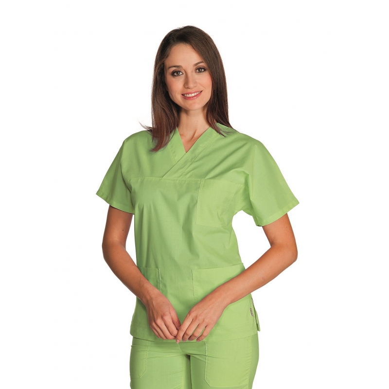 Casaque Médicale Unisexe Col V Vert anis