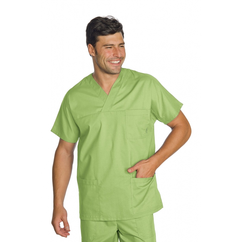 Casaque Médicale Unisexe Col V Vert anis