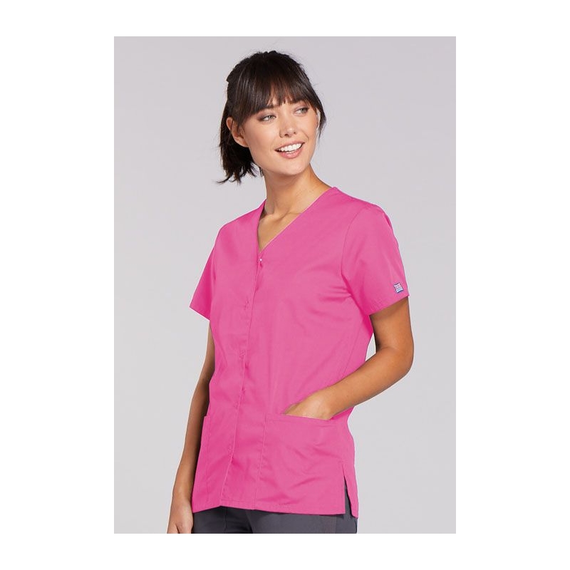 Blouse Médicale Pression Femme Cherokee 4770 Rose